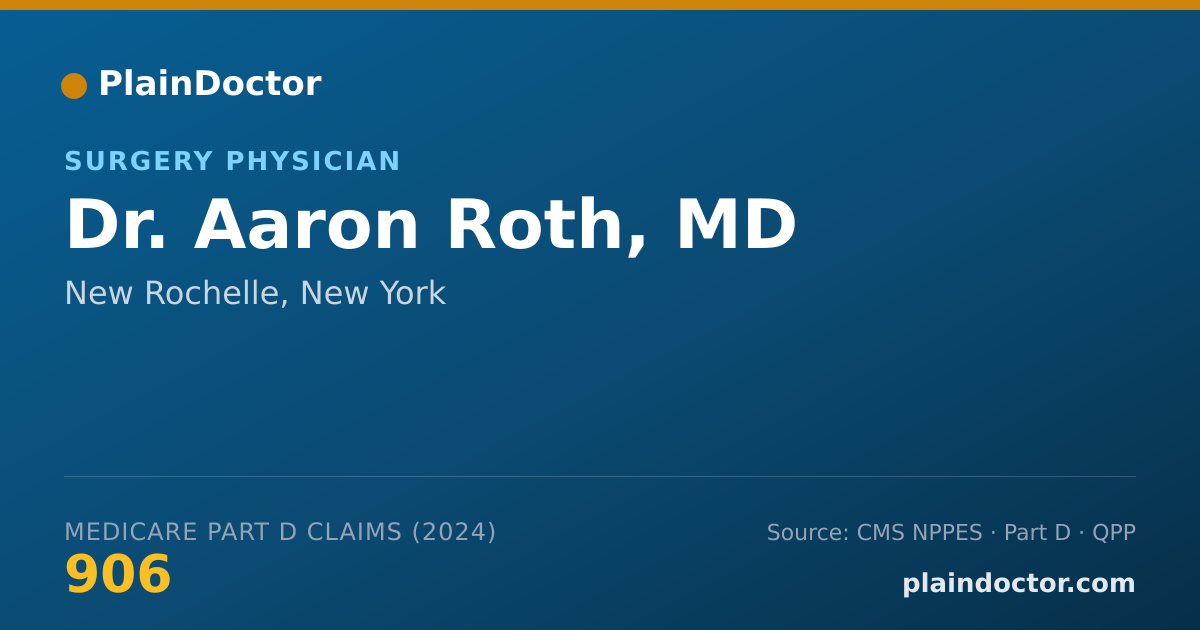 Shareable card for Aaron Roth, MD - Adult Medicine Physician, New Rochelle, NY