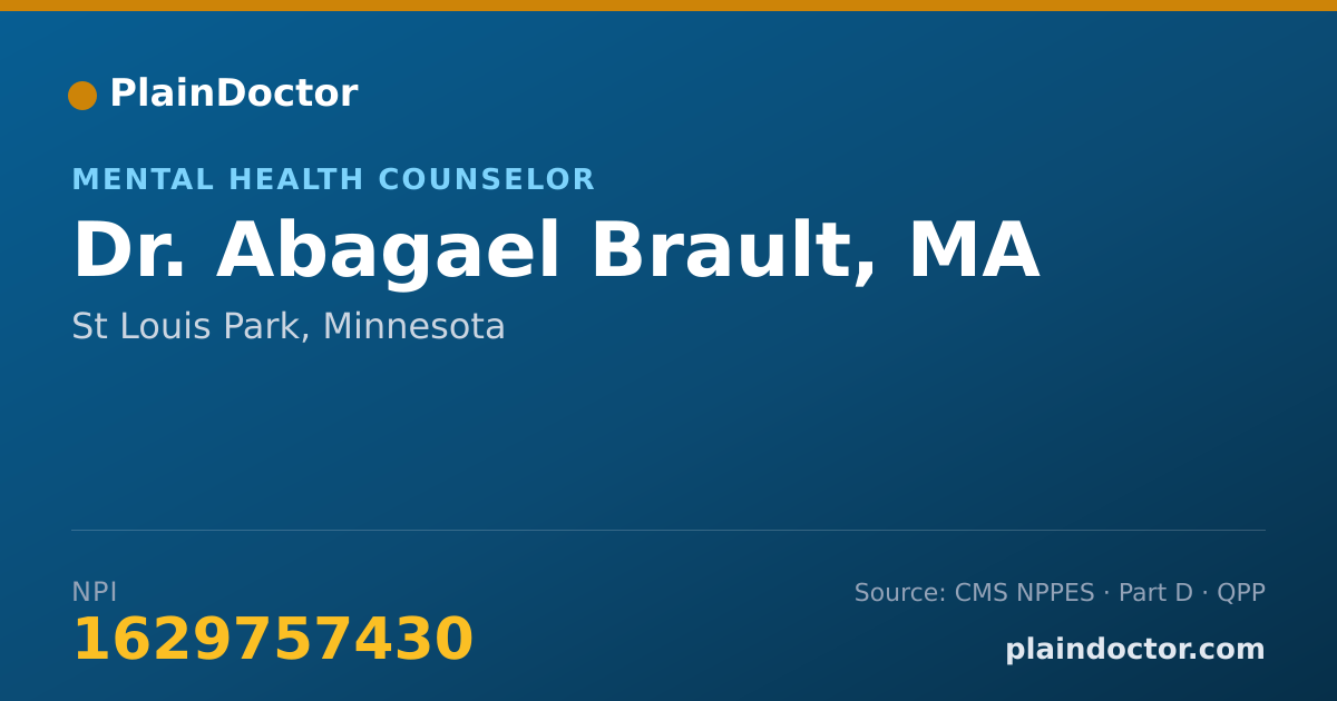 Shareable card for Abagael Brault, MA - Mental Health Counselor, St Louis Park, MN