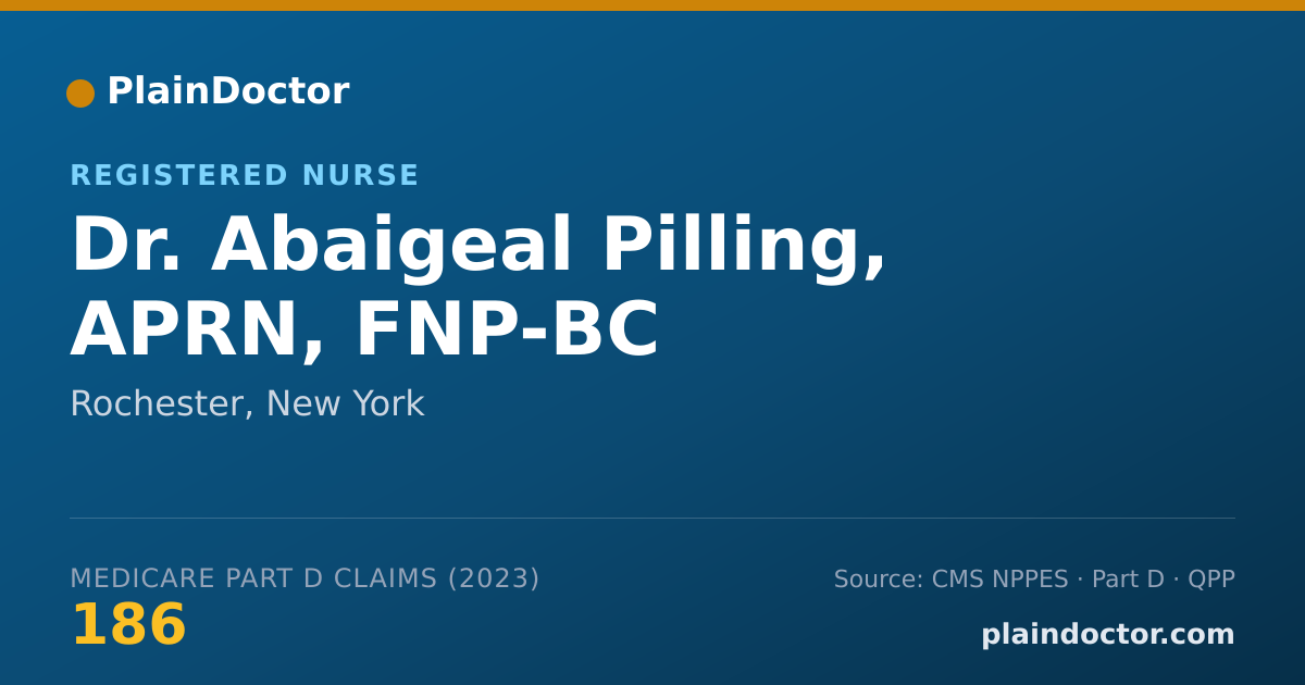 Shareable card for Abaigeal Pilling, APRN, FNP-BC - Registered Nurse, Rochester, NY