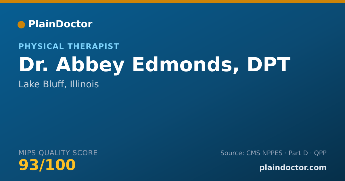 Shareable card for Abbey Edmonds, DPT - Physical Therapist, Lake Bluff, IL