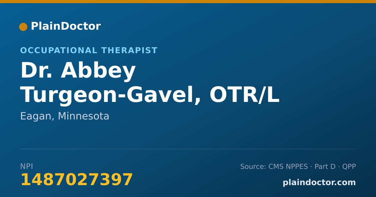 Shareable card for Abbey Turgeon-Gavel, OTR/L - Occupational Therapist, Eagan, MN