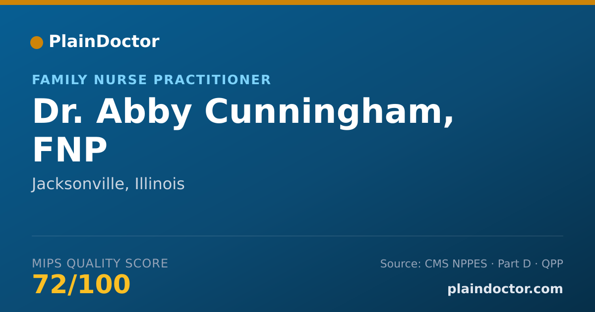 Shareable card for Abby Cunningham, FNP - Family Nurse Practitioner, Jacksonville, IL