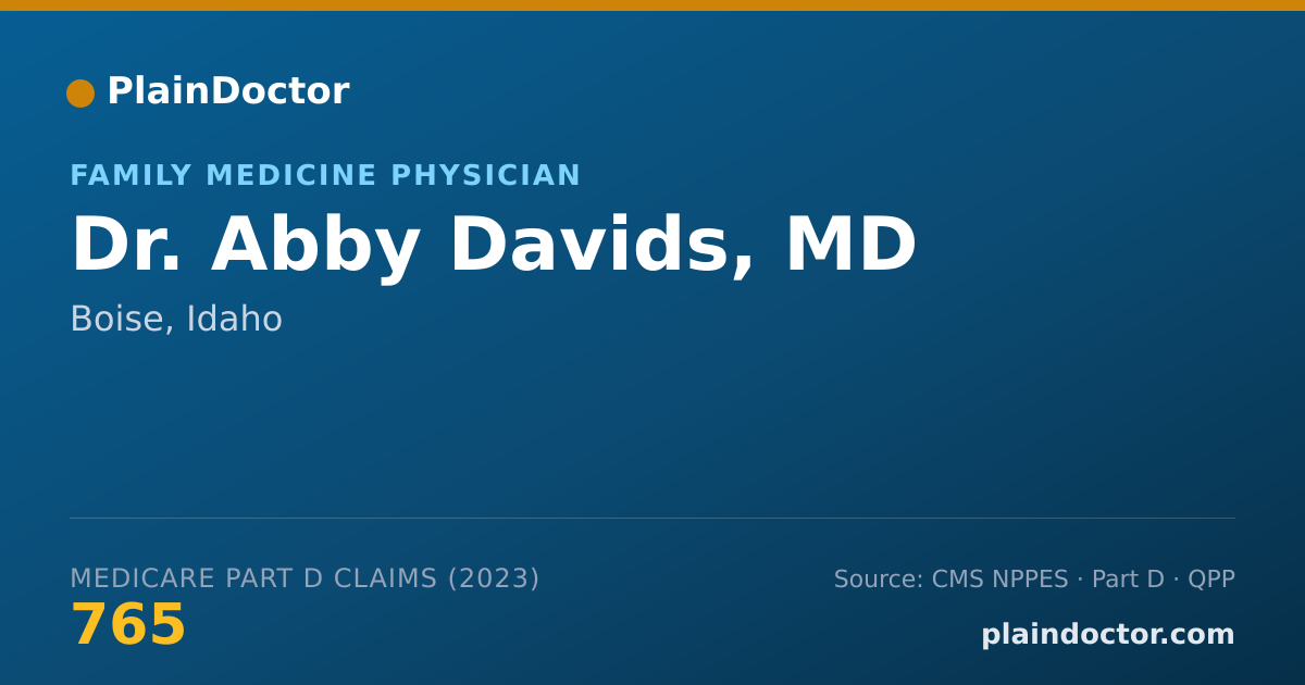 Shareable card for Abby Davids, MD - Family Medicine Physician, Boise, ID