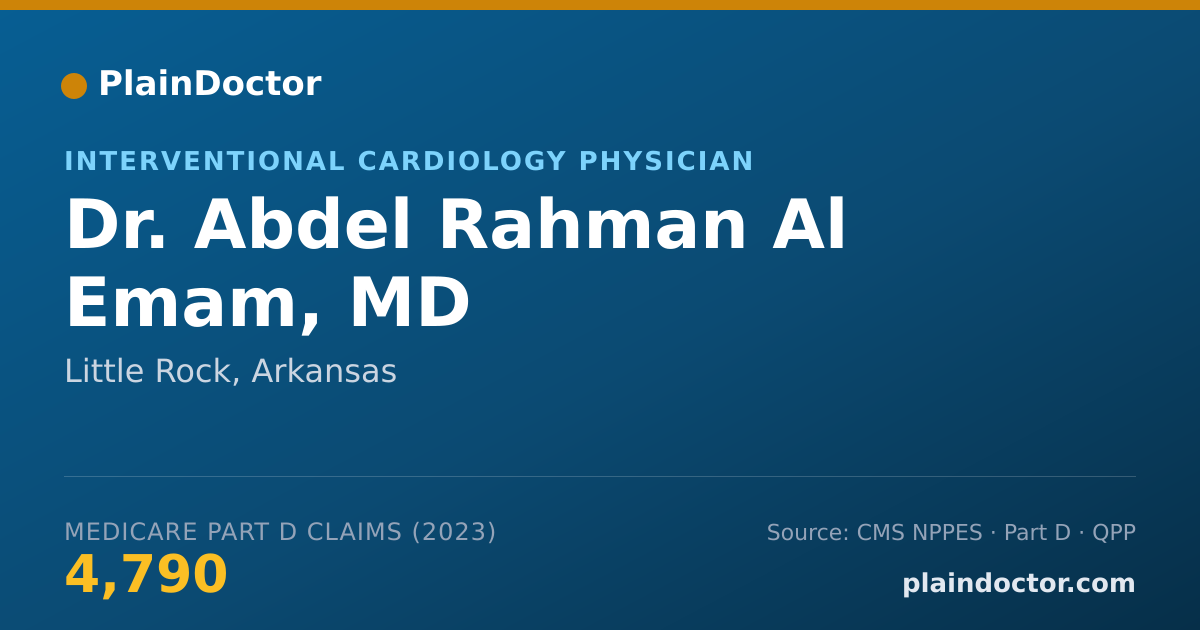 Shareable card for Abdel Rahman Al Emam, MD - Interventional Cardiology Physician, Little Rock, AR