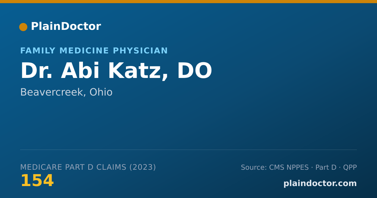 Shareable card for Abi Katz, DO - Family Medicine Physician, Beavercreek, OH