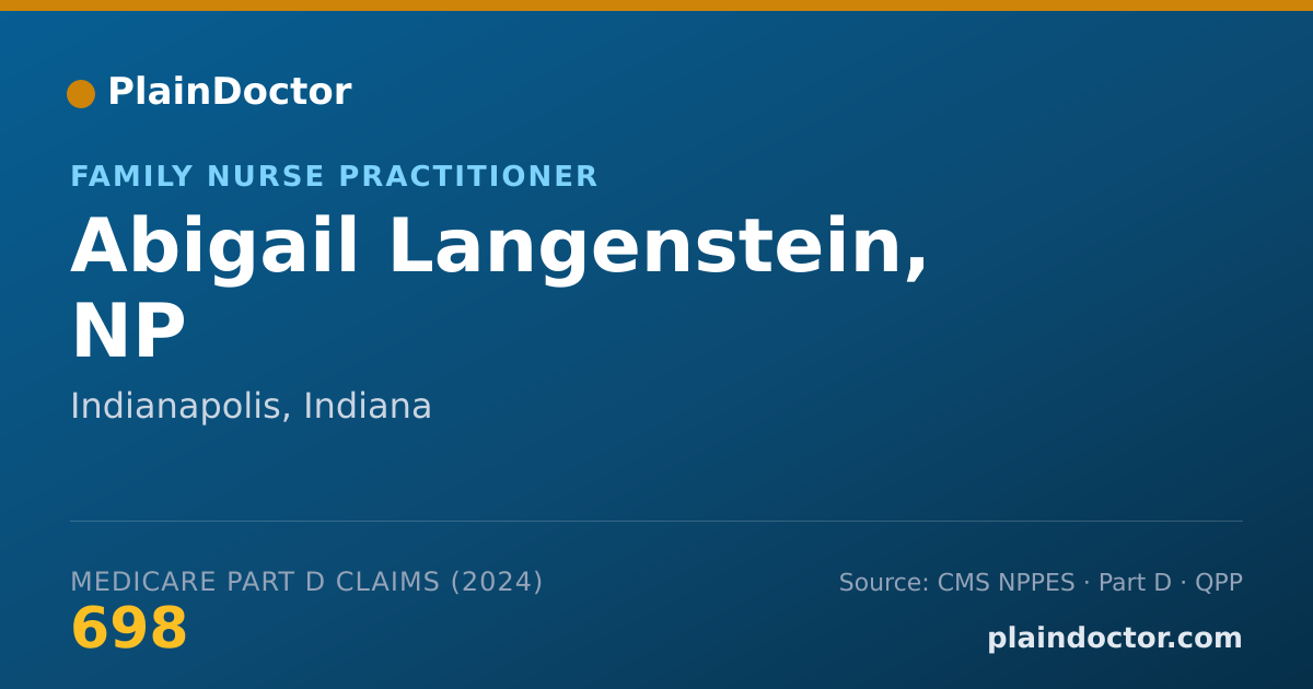 Shareable card for Abigail Langenstein, NP - Family Nurse Practitioner, Indianapolis, IN