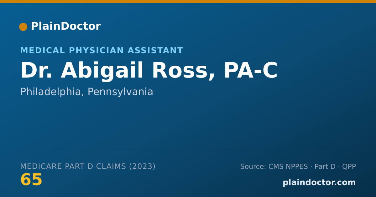 Shareable card for Abigail Ross, PA-C - Medical Physician Assistant, Philadelphia, PA