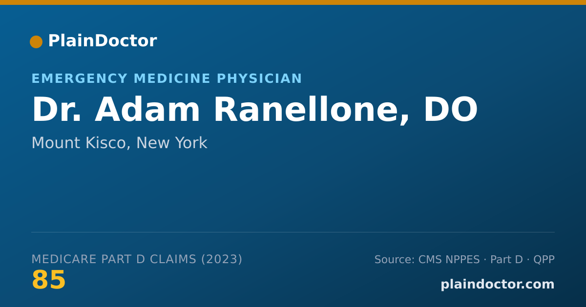 Shareable card for Adam Ranellone, DO - Emergency Medicine Physician, Mount Kisco, NY