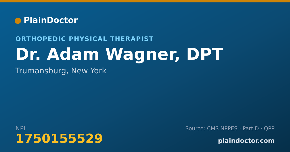 Shareable card for Adam Wagner, DPT - Orthopedic Physical Therapist, Trumansburg, NY