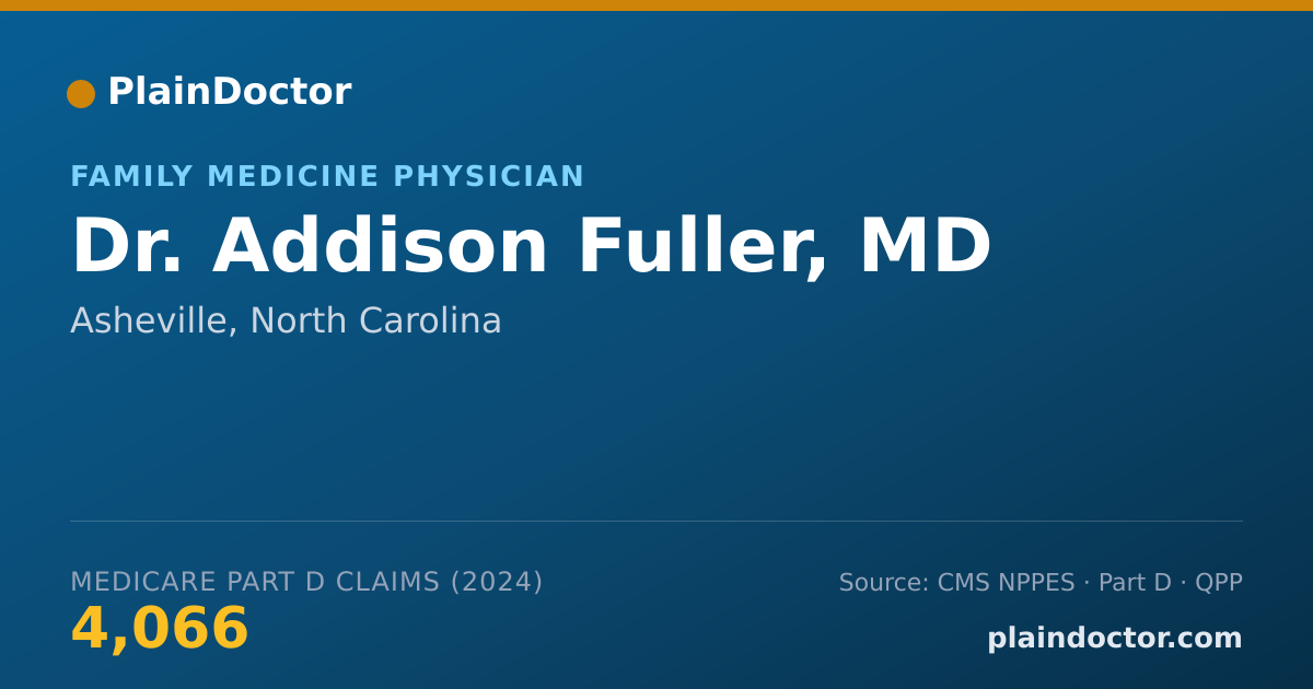 Shareable card for Addison Fuller, MD - Family Medicine Physician, Asheville, NC