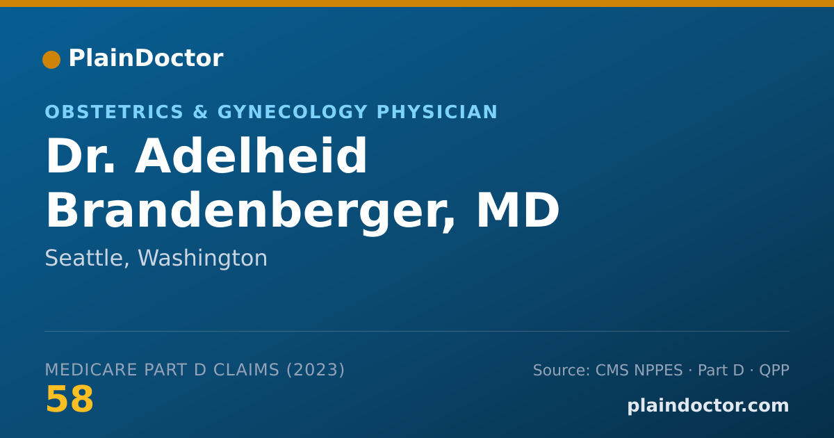 Shareable card for Adelheid Brandenberger, MD - Obstetrics & Gynecology Physician, Seattle, WA