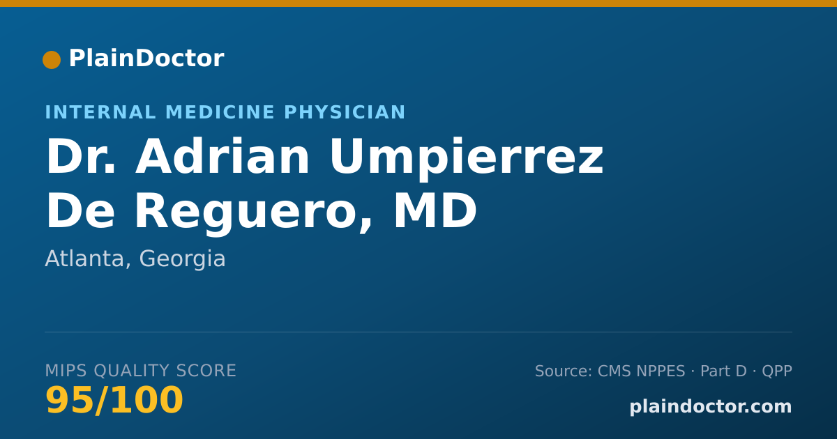 Shareable card for Adrian Umpierrez De Reguero, MD - Internal Medicine Physician, Atlanta, GA