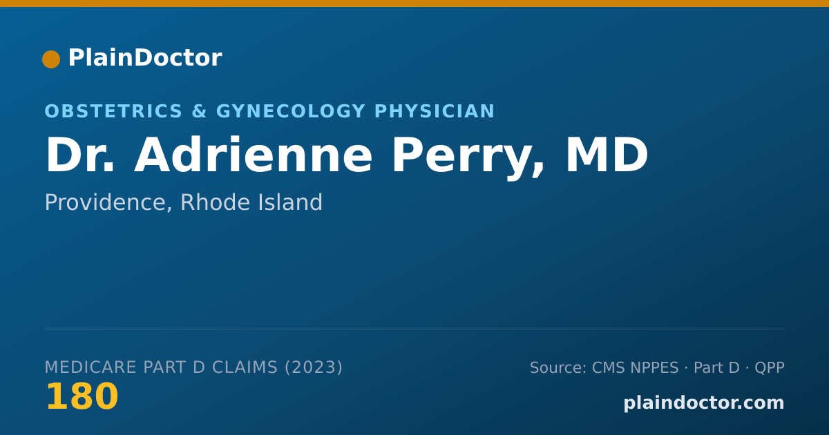 Shareable card for Adrienne Perry, MD - Obstetrics & Gynecology Physician, Providence, RI
