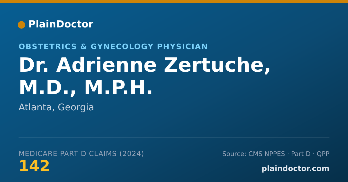 Shareable card for Adrienne Zertuche, M.D., M.P.H. - Obstetrics & Gynecology Physician, Atlanta, GA