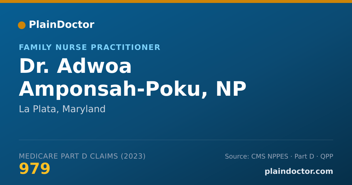 Shareable card for Adwoa Amponsah-Poku, NP - Family Nurse Practitioner, La Plata, MD