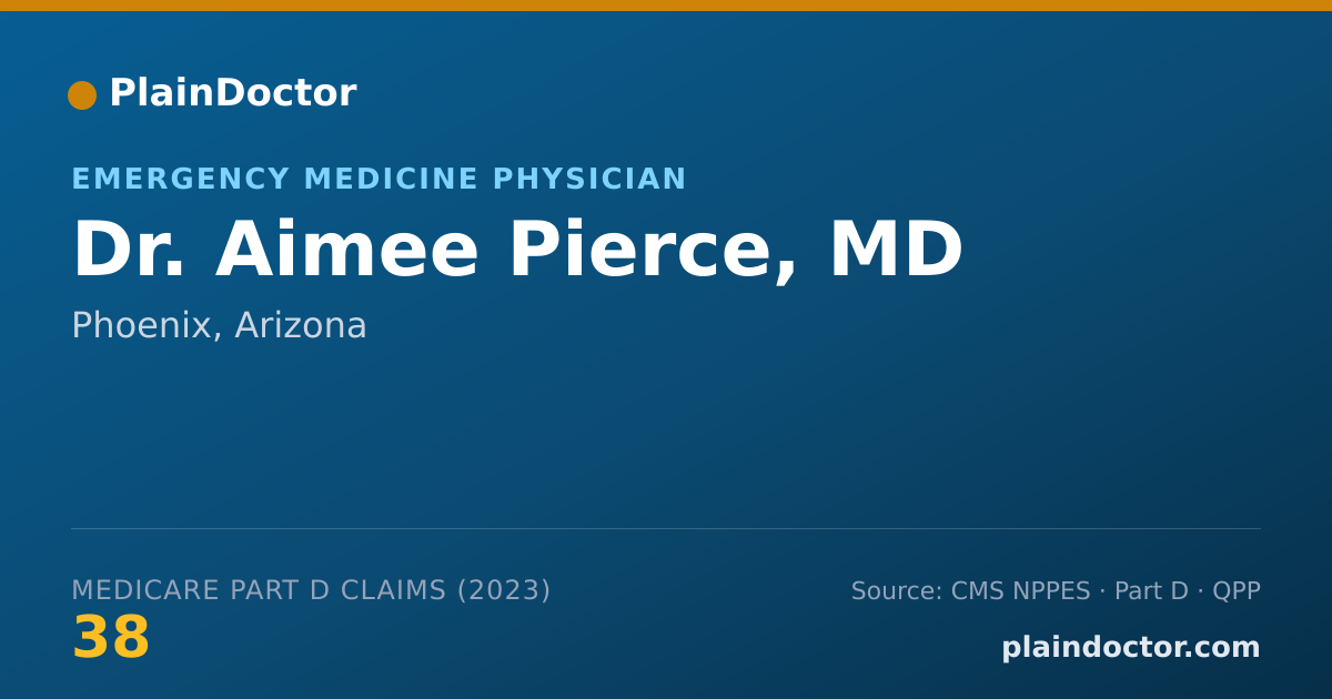 Shareable card for Aimee Pierce, MD - Emergency Medicine Physician, Phoenix, AZ