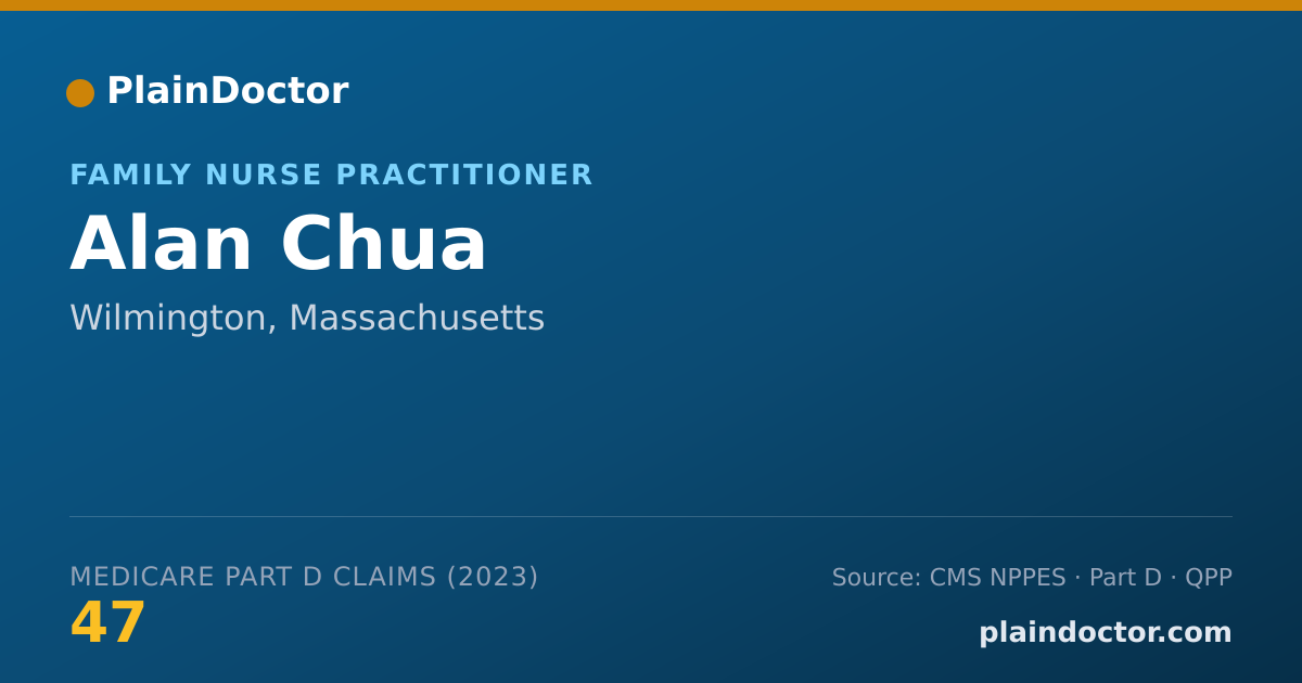 Shareable card for Alan Chua - Family Nurse Practitioner, Wilmington, MA