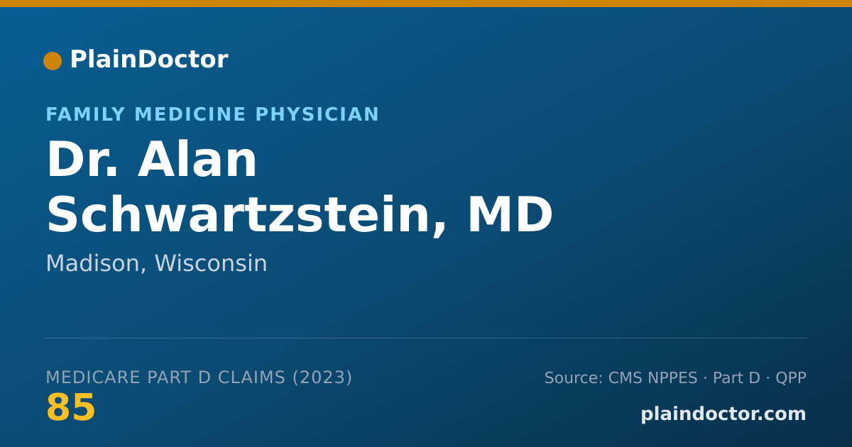 Shareable card for Alan Schwartzstein, MD - Family Medicine Physician, Madison, WI
