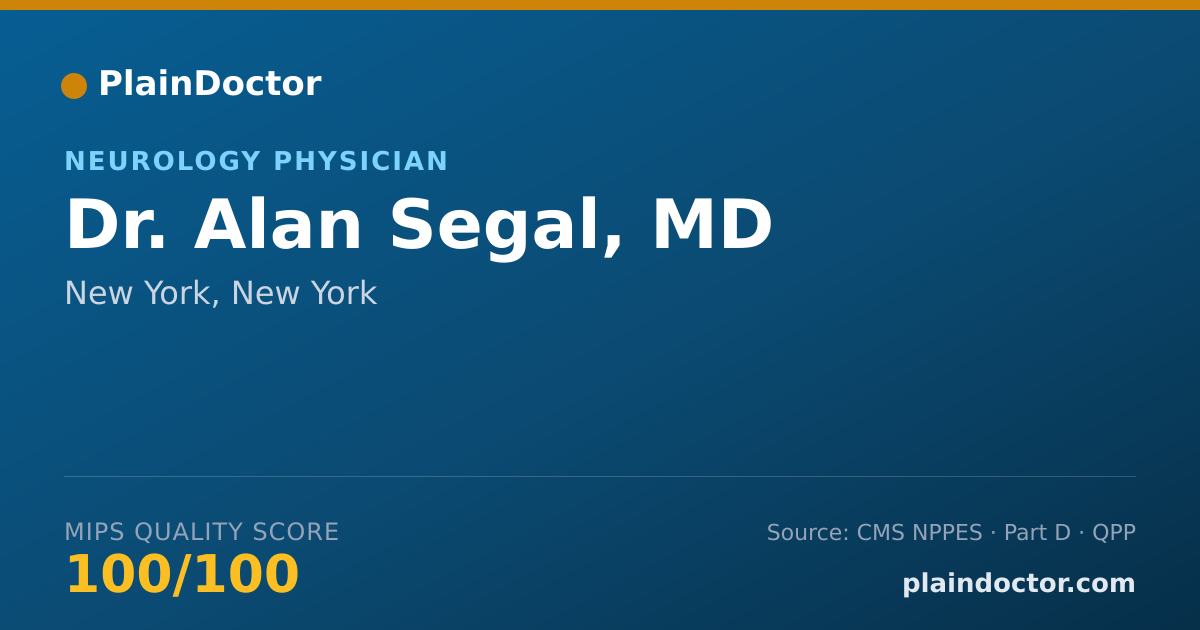 Shareable card for Alan Segal, MD - Internal Medicine Physician, New York, NY
