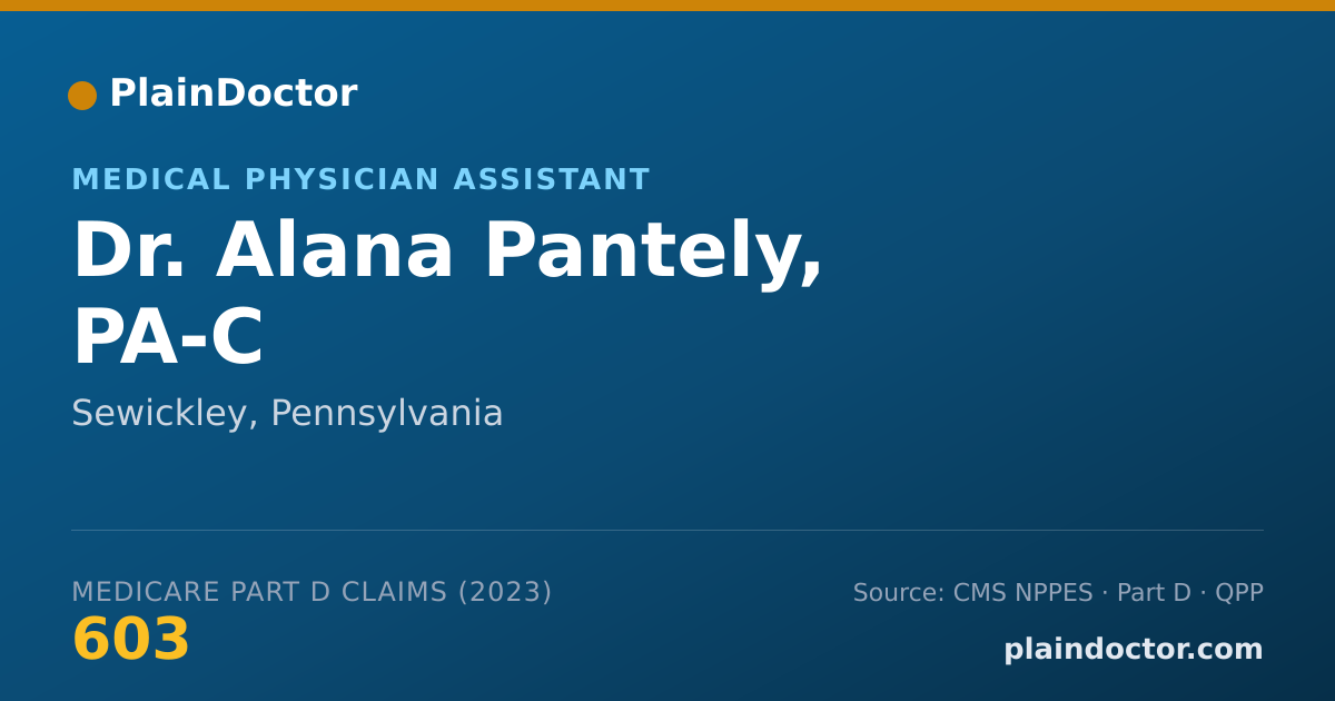 Shareable card for Alana Pantely, PA-C - Medical Physician Assistant, Sewickley, PA
