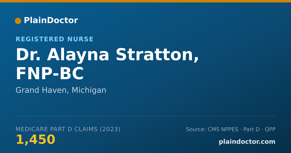 Shareable card for Alayna Stratton, FNP-BC - Registered Nurse, Grand Haven, MI