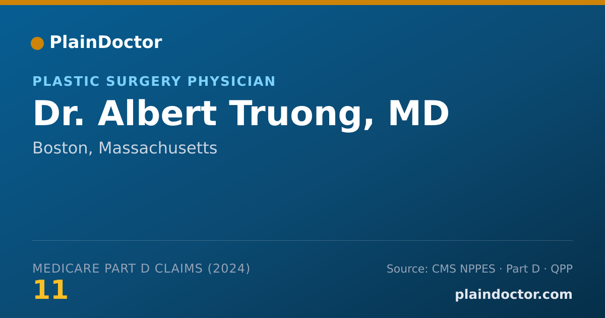 Shareable card for Albert Truong, MD - Plastic Surgery Physician, Boston, MA