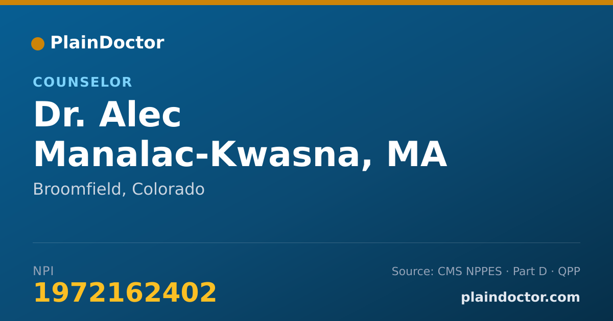 Shareable card for Alec Manalac-Kwasna, MA - Counselor, Broomfield, CO