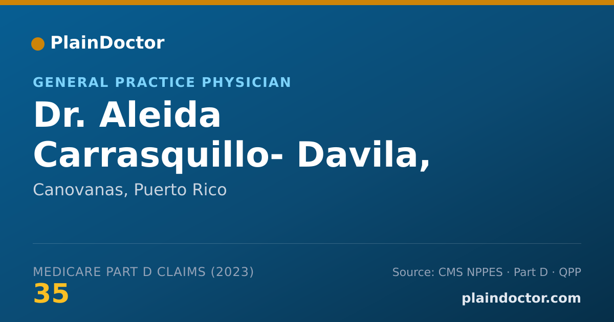 Shareable card for Aleida Carrasquillo- Davila, M.D. - General Practice Physician, Canovanas, PR