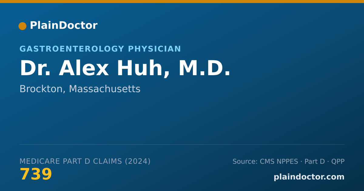 Shareable card for Alex Huh, M.D. - Gastroenterology Physician, Brockton, MA