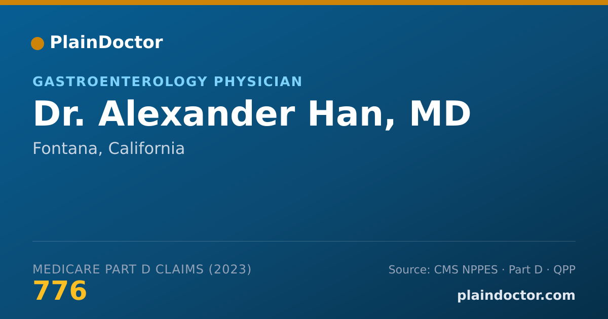 Shareable card for Alexander Han, MD - Gastroenterology Physician, Fontana, CA