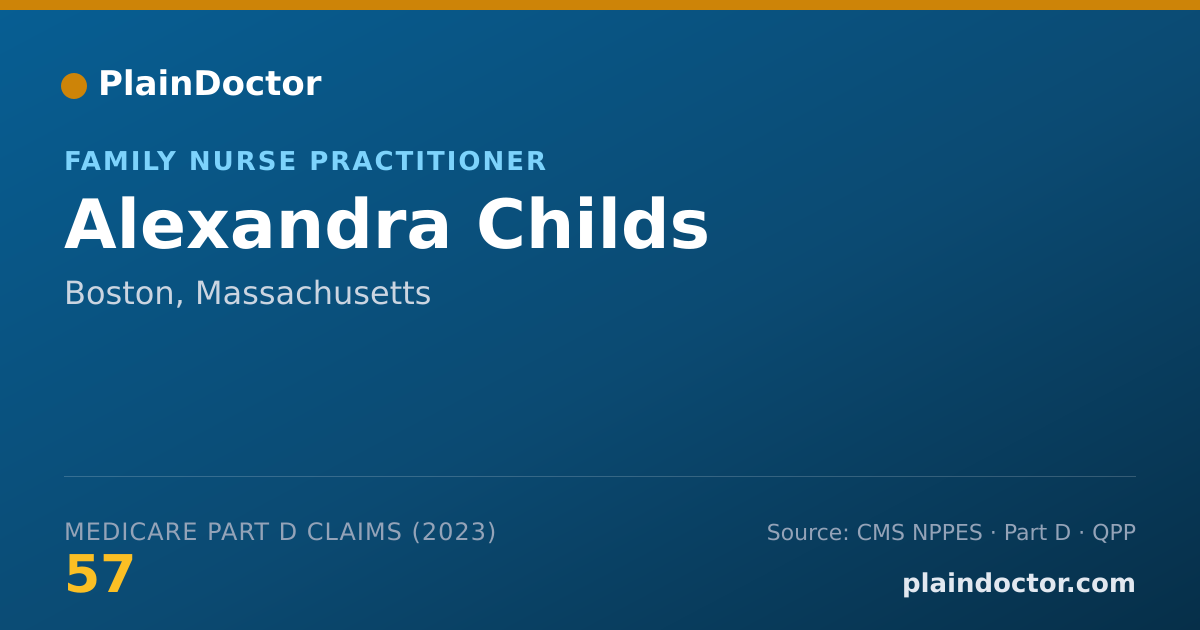 Shareable card for Alexandra Childs - Family Nurse Practitioner, Boston, MA