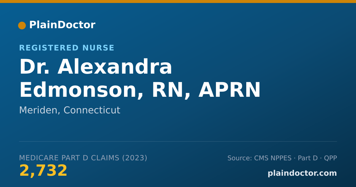 Shareable card for Alexandra Edmonson, RN, APRN - Registered Nurse, Meriden, CT