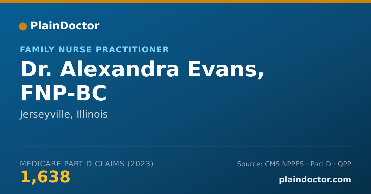 Shareable card for Alexandra Evans, FNP-BC - Family Nurse Practitioner, Jerseyville, IL