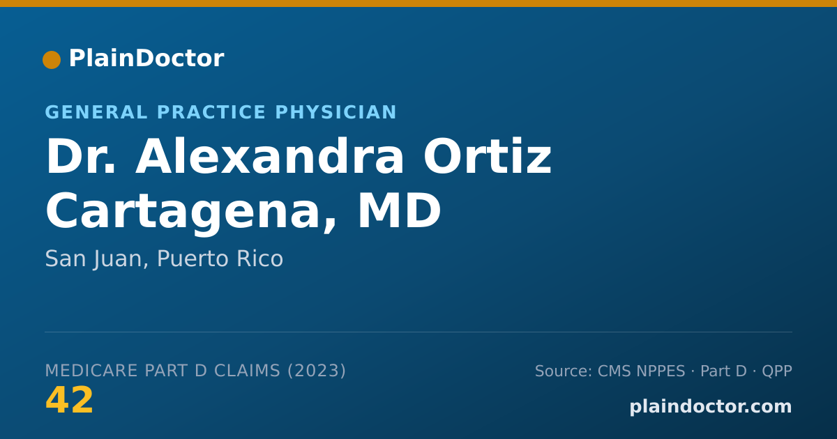 Shareable card for Alexandra Ortiz Cartagena, MD - General Practice Physician, San Juan, PR