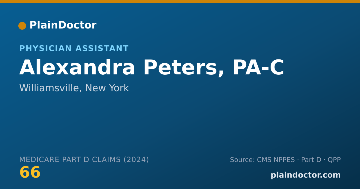 Shareable card for Alexandra Peters, PA-C - Physician Assistant, Williamsville, NY
