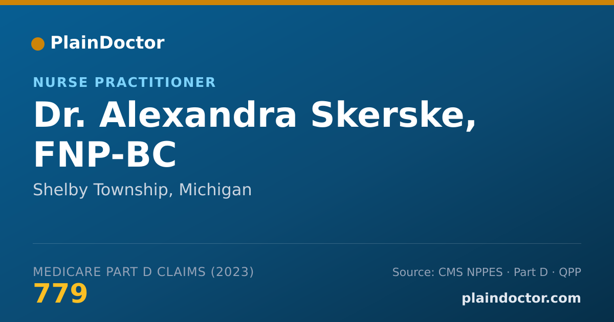 Shareable card for Alexandra Skerske, FNP-BC - Nurse Practitioner, Shelby Township, MI