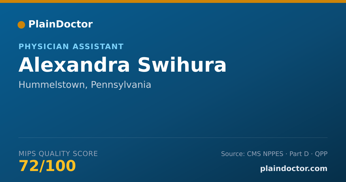 Shareable card for Alexandra Swihura - Physician Assistant, Hummelstown, PA