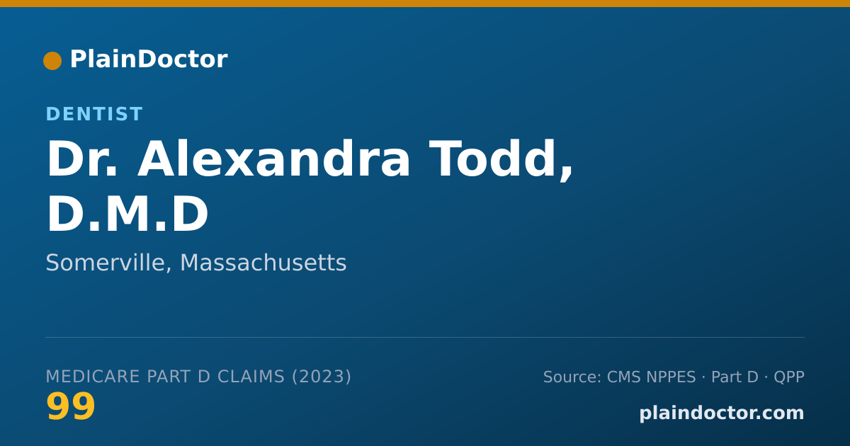 Shareable card for Alexandra Todd, D.M.D - Dentist, Somerville, MA