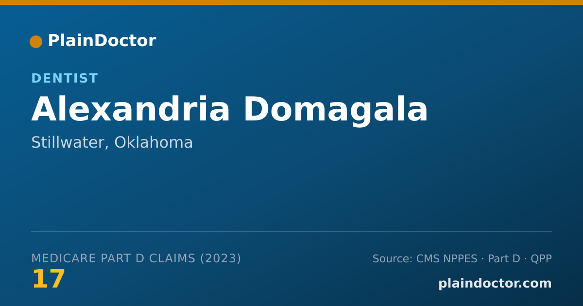 Shareable card for Alexandria Domagala - Dentist, Stillwater, OK