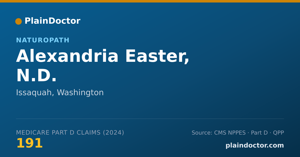 Shareable card for Alexandria Easter, N.D. - Naturopath, Issaquah, WA