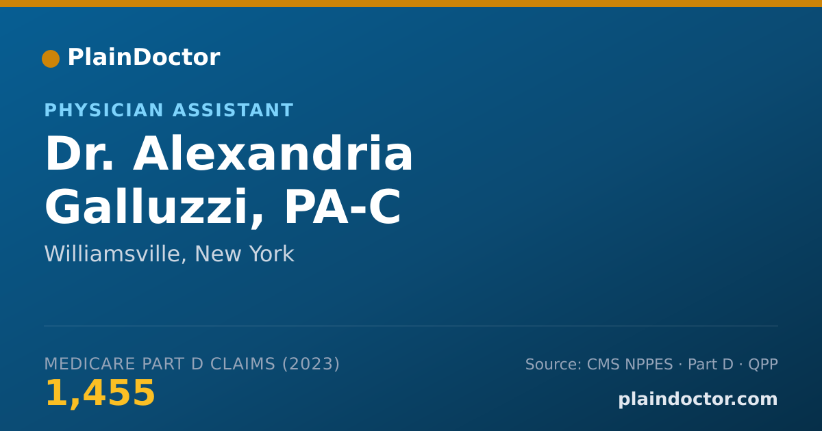 Shareable card for Alexandria Galluzzi, PA-C - Physician Assistant, Williamsville, NY