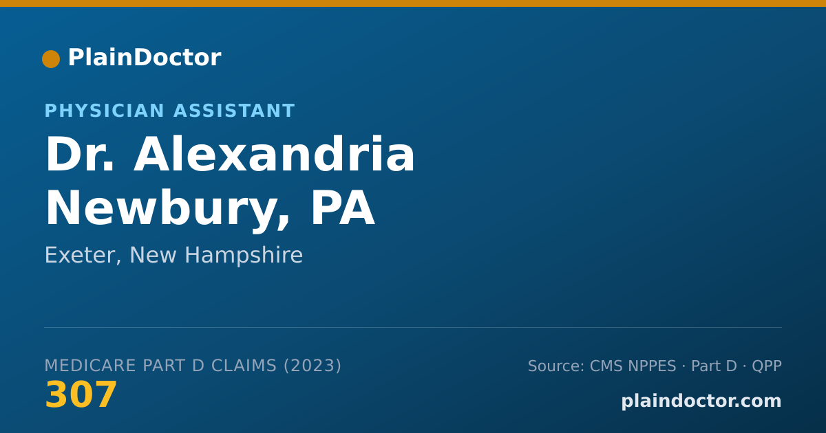Shareable card for Alexandria Newbury, PA - Physician Assistant, Exeter, NH