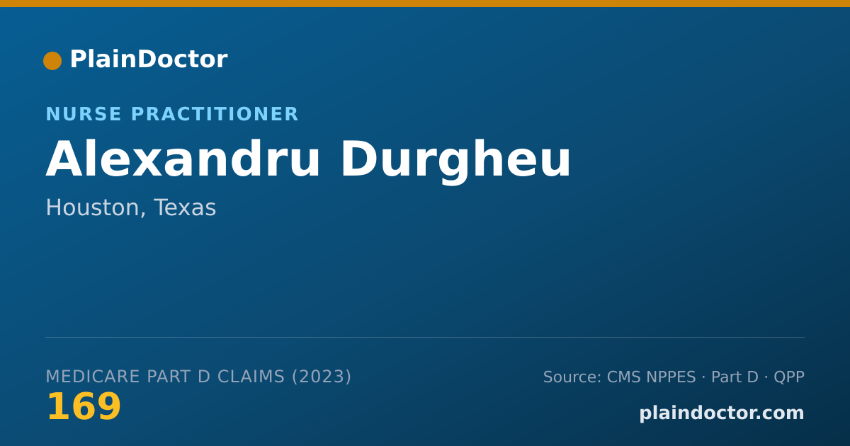 Shareable card for Alexandru Durgheu - Nurse Practitioner, Houston, TX