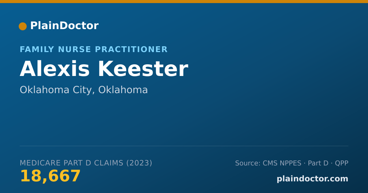 Shareable card for Alexis Keester - Family Nurse Practitioner, Oklahoma City, OK