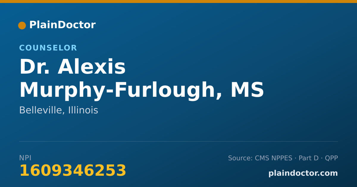 Shareable card for Alexis Murphy-Furlough, MS - Counselor, Belleville, IL