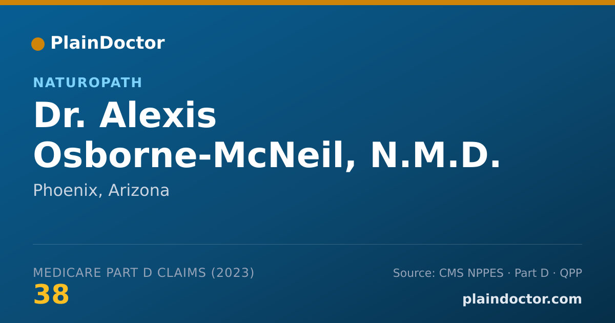 Shareable card for Alexis Osborne-McNeil, N.M.D. - Naturopath, Phoenix, AZ