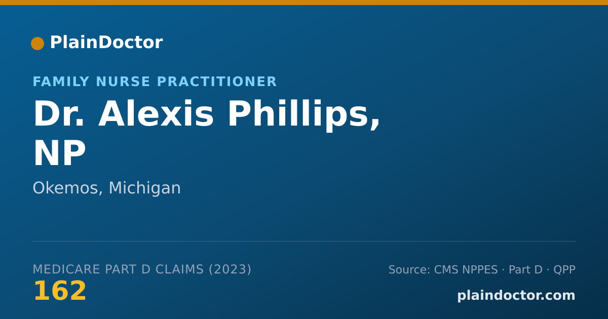 Shareable card for Alexis Phillips, NP - Family Nurse Practitioner, Okemos, MI