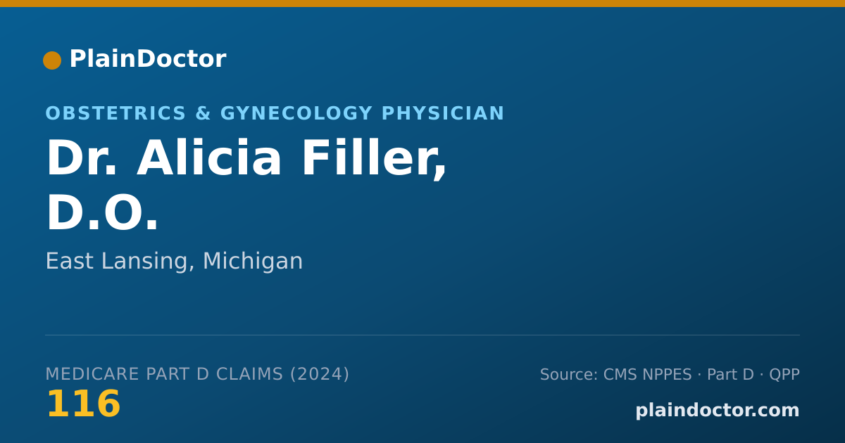 Shareable card for Alicia Filler, D.O. - Obstetrics & Gynecology Physician, East Lansing, MI