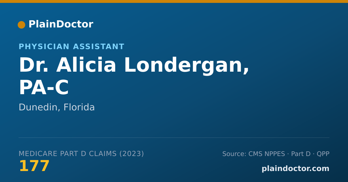 Shareable card for Alicia Londergan, PA-C - Physician Assistant, Dunedin, FL