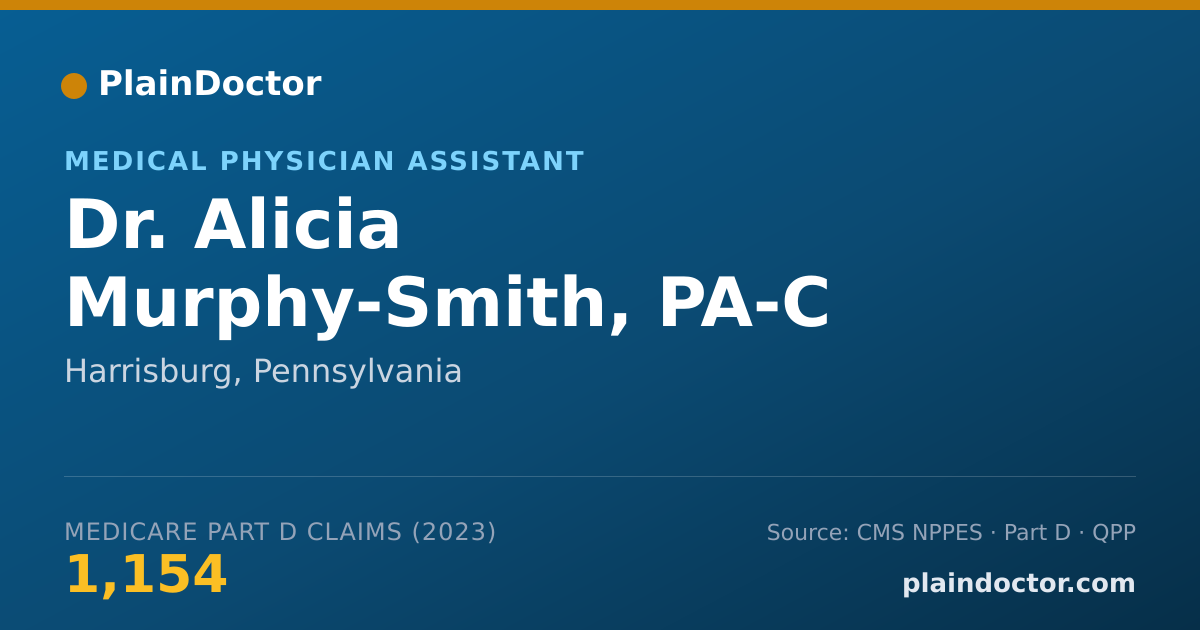 Shareable card for Alicia Murphy-Smith, PA-C - Medical Physician Assistant, Harrisburg, PA